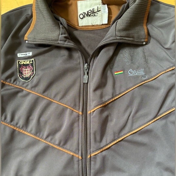 Men’s O’Neill Brown Rasta Track jacket - Picture 2 of 3